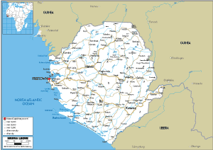 <strong>ROAD</strong> Map of Sierra Leone
